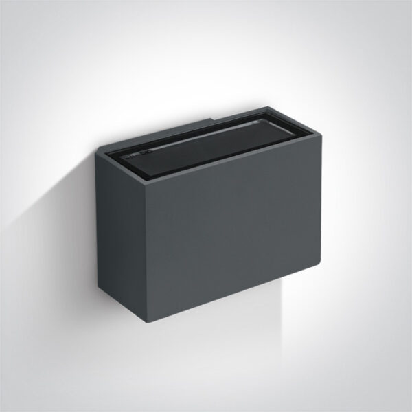 2x3W LED sieninis šviestuvas, antracito sp., 3000K