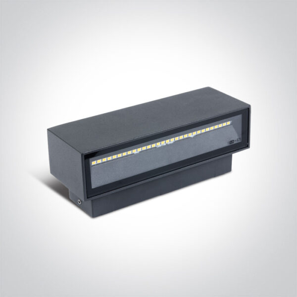 2x6W LED sieninis šviestuvas, antracito sp., 3000K - Image 2