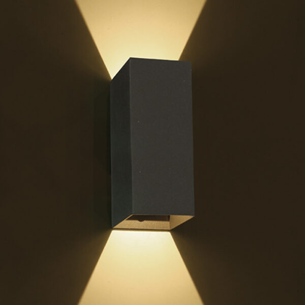 2x3W LED sieninis šviestuvas, antracito sp., 3000K - Image 2