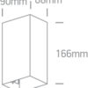 2x3W LED sieninis šviestuvas, juodas, 3000K - Image 3