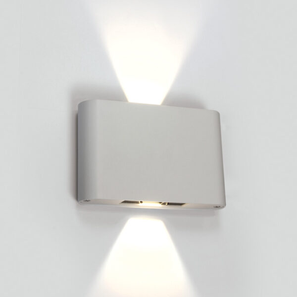 2x6W LED sieninis šviestuvas, baltas, 3000K