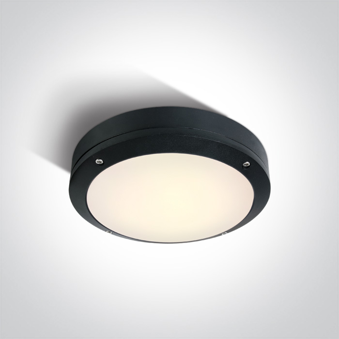10W LED sieninis lauko šviestuvas, juodas, 3000K, 67442/B/W