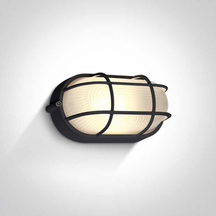 10W LED sieninis lauko šviestuvas, juodas, 3000K, 67444C/B/W