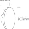 7W LED sieninis šviestuvas, baltas, 3000K - Image 3
