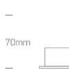 3W LED sieninis šviestuvas, aliuminio sp., 3000K - Image 3