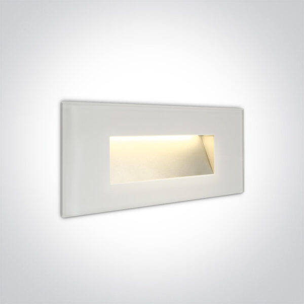 4W LED sieninis šviestuvas, baltas, 3000K