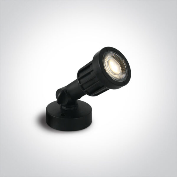 5W LED įsmeigiamas sodo šviestuvas, juodas, 3000K
