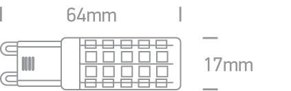 6W LED lemputė, G9, 4000K - Image 3