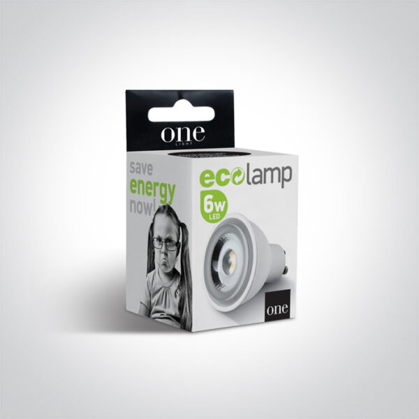 6W LED lemputė, GU10, mėlyna šviesos sp. - Image 2