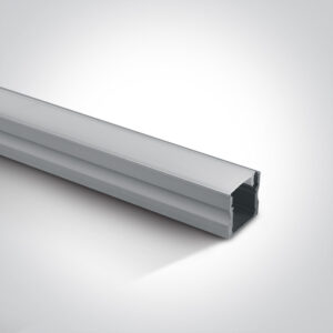 Paviršinis profilis su baltu difuzoriumi, 2m, su 2 poromis užbaigimų ir 6 vnt. tvirtinimo spaustukų. Tinka LED juostoms 12 mm.
