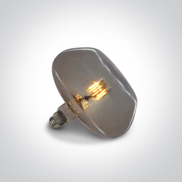 8W LED lemputė, E27, tamsaus chromo sp., 2700K