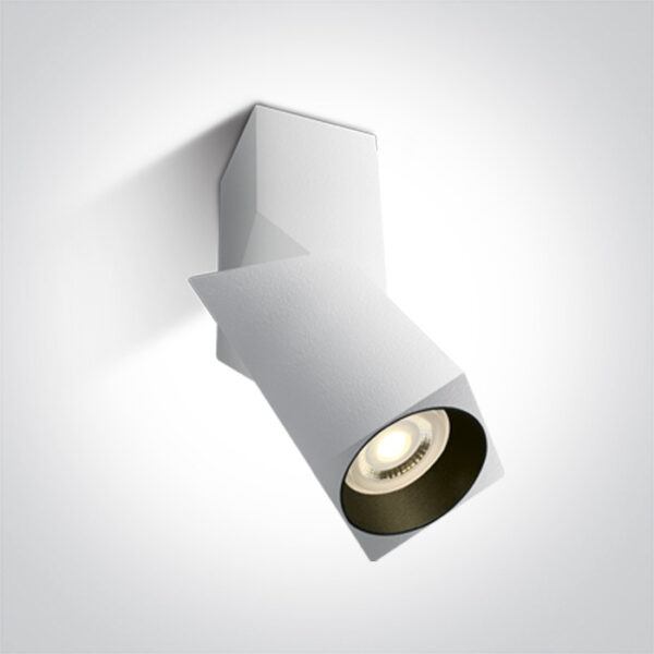 10W LED paviršinis šviestuvas, baltas, GU10