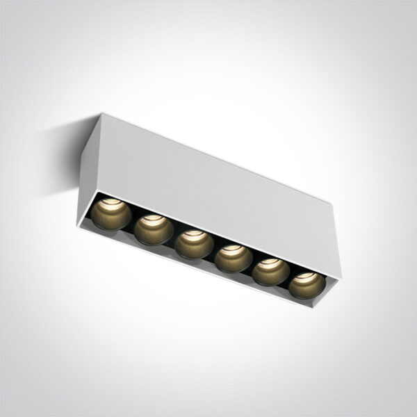 15W LED paviršinis šviestuvas, baltas, 3000K