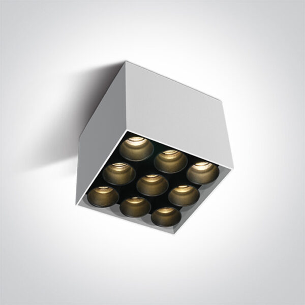 20W LED paviršinis šviestuvas, baltas, 3000K