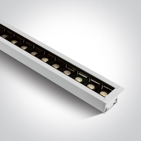 40W LED įleidžiamas šviestuvas, baltas, 3000K