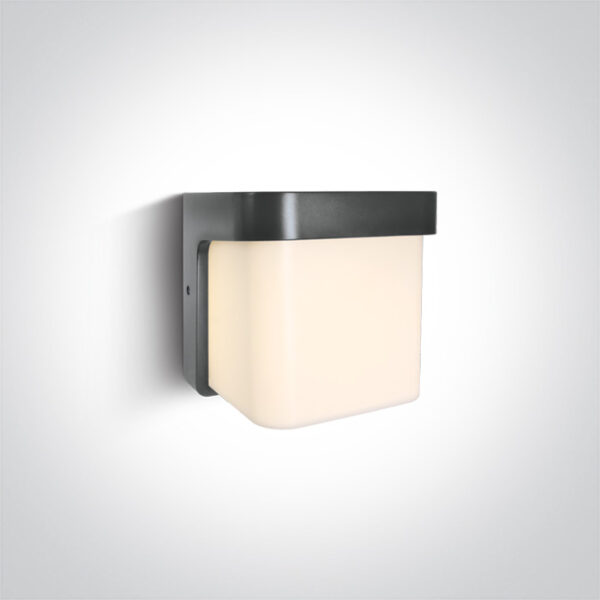 12W LED paviršinis fasado šviestuvas, antracito sp., 3000K