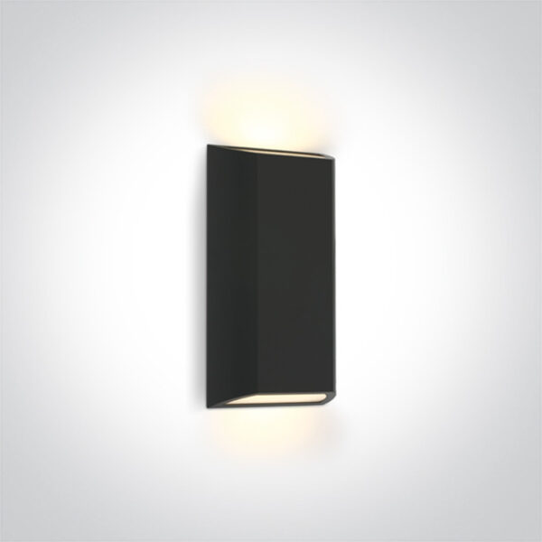 8W LED paviršinis fasado šviestuvas, antracito sp., 3000K