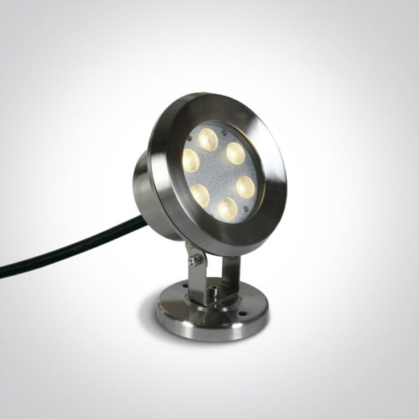 6W LED baseino šviestuvas, nerūdijančio plieno sp., 4000K, IP68