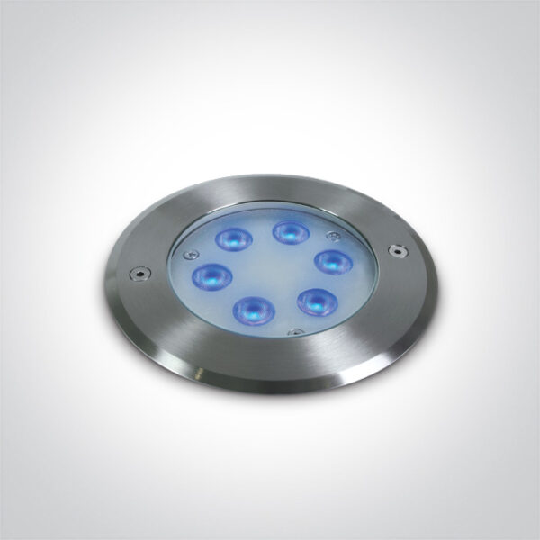 6W LED įleidžiamas baseino šviestuvas, nerūdijančio plieno sp., mėlyna šviesos sp., IP68