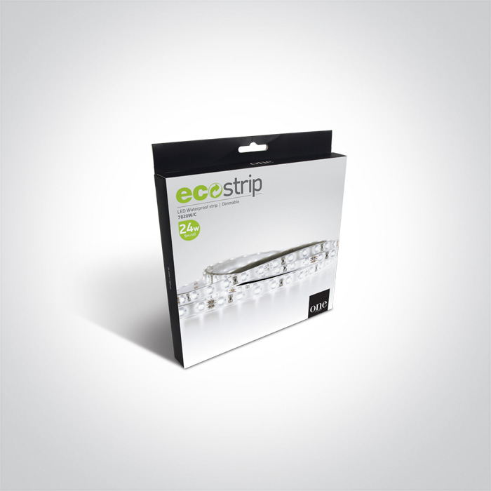 4,8W/m lanksti LED juosta, 70LED/m, 6000K, IP68, karpoma kas 10cm, 5m ritė, 7820W/D - Image 2