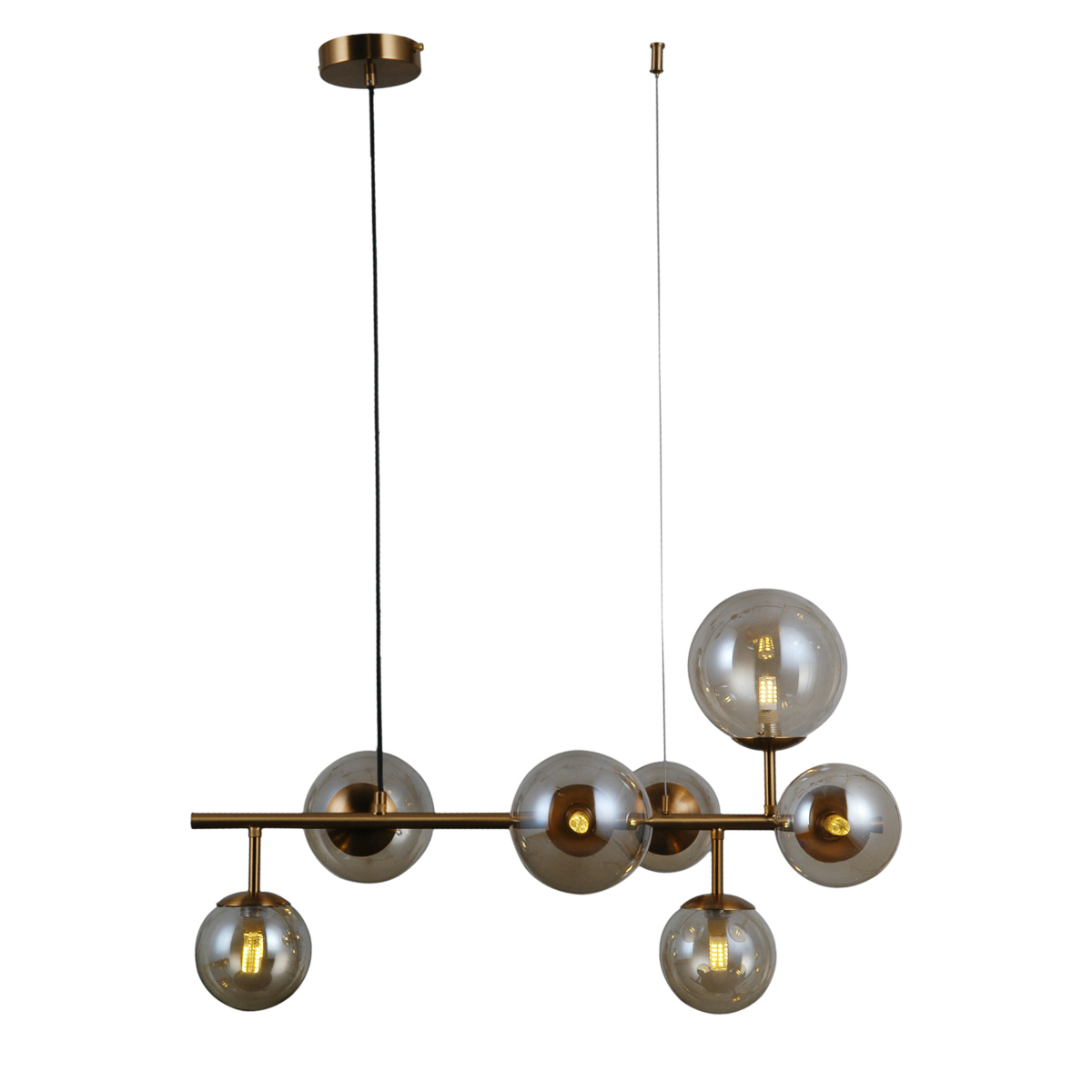 Pakabinamas šviestuvas FRONTERA, G9, žalvario sp. - Image 2