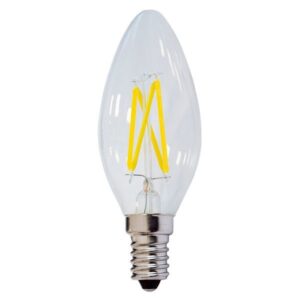 4W LED lemputė OPTONICA E14, žvakės formos, filamentinė, C35, 4500K (natūraliai balta)