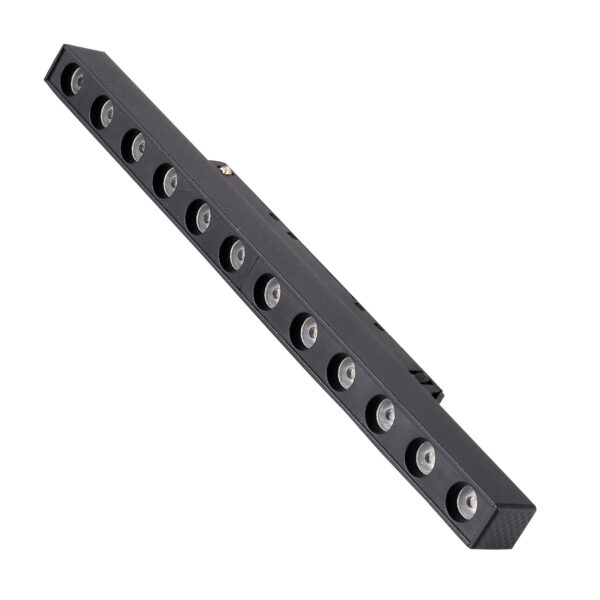 12W LED šviestuvas į magnetinę sistemą OPTONICA M15, juodas, 4000K