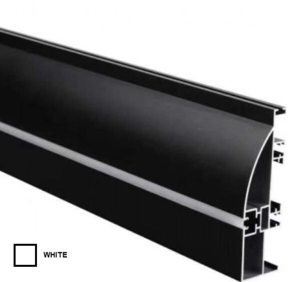 LED juostos profilis grindims OPTONICA, baltas, 2m, su baltu dangteliu ir užbaigimais - Image 2