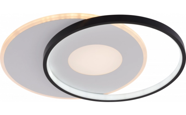 54W LED paviršinis šviestuvas, baltos/juodos sp., 3000K-6000K, dimeriuojamas
