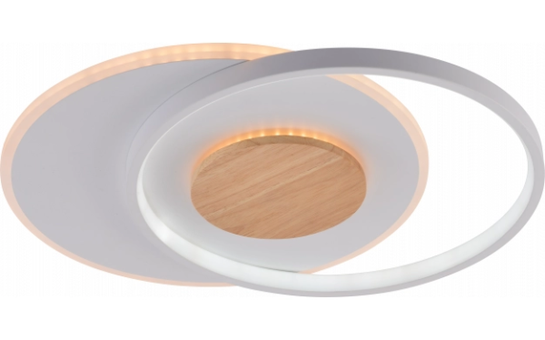 54W LED paviršinis šviestuvas, baltos/medžio sp., 3000K-6000K, dimeriuojamas - Image 2