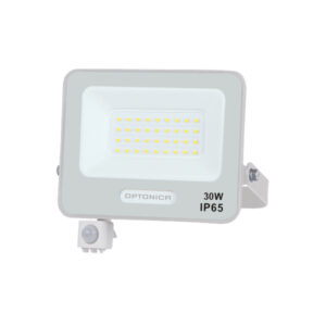 30W LED prožektorius su judesio davikliu, baltas, 4000K