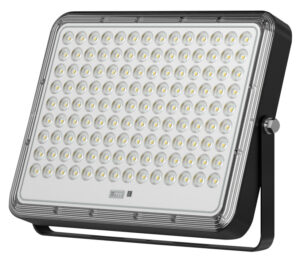 30W LED prožektorius su saulės baterija, juodas, 6000K, dimeriuojamas