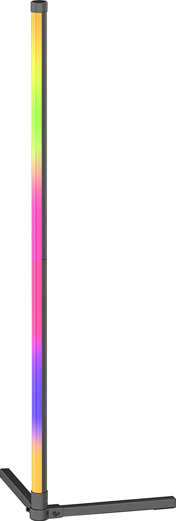 8W LED toršeras, juodas, RGB, dimeriuojamas