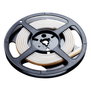 Rinkinys - 8W/m LED COB juosta, 24V, 3000K, IP65, 5m, su maitinimo šaltiniu ir nuotolinio valdymo pulteliu