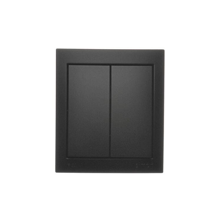 Jungiklis, 2 kl., virštinkinis, juodas, IP44, Kontakt Simon, Aquaclick, ACW5/49