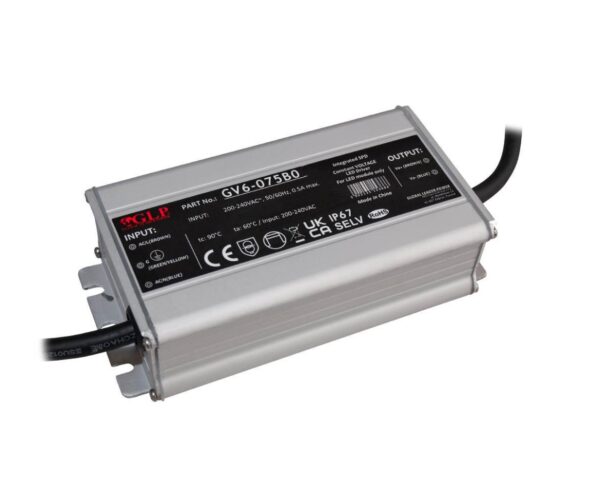 75W LED maitinimo šaltinis GV6-075, 24V, IP67