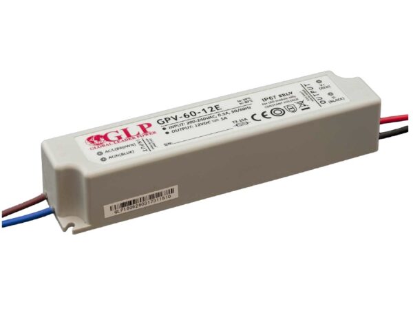 60W LED maitinimo šaltinis, 24V, 2,5A, IP67