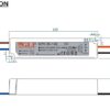 36W LED maitinimo šaltinis GLP, 24V/1.5A, IP67 - Image 2