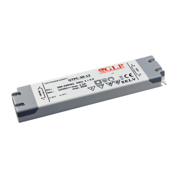 30W LED Maitinimo šaltinis GTPC 12V