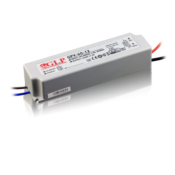 50W LED Maitinimo šaltinis GLP 12V IP67