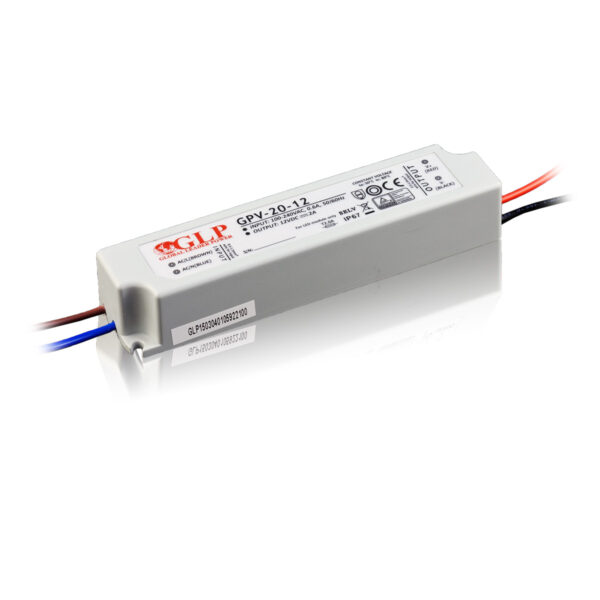 24W LED Maitinimo šaltinis GLP 12V IP67