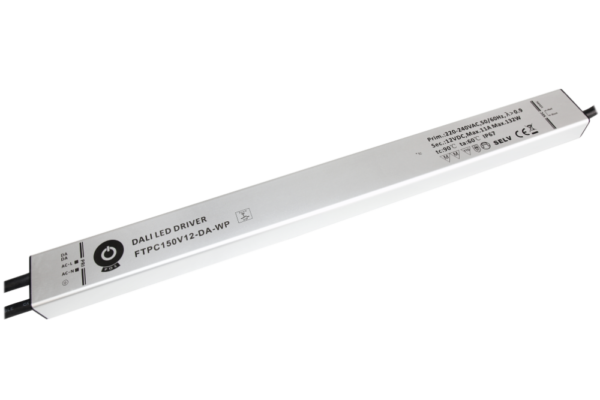 132W LED maitinimo šaltinis POS, 12V, IP67, DALI/PUSH