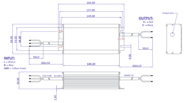 75W LED Maitinimo šaltinis GLSV 12V IP67 - Image 2