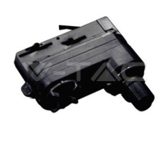 Trifazių bėgelių adapteris, juodas