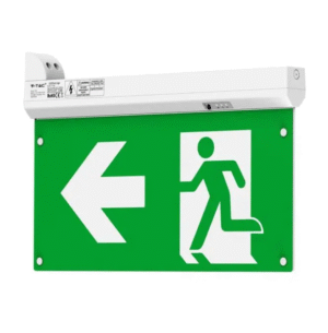 2,5W evakuacinis šviestuvas, 6000K, 4 montavimo būdai, gali veikti iki 3h avariniu režimu