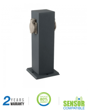 Dvivietis lauko kištukinis lizdas, pastatomas, IP44