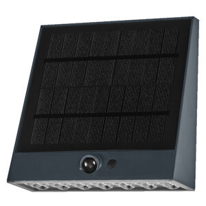 10,2W LED sieninis fasado šviestuvas ENDURA STYLE, tamsiai pilkas, 3000K, dimeriuojamas, su judesio davikliu ir saulės baterija