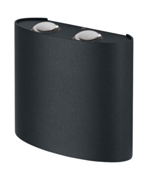 10,5W LED sieninis lauko šviestuvas ENDURA STYLE, tamsiai pilkas, 3000K, IP44