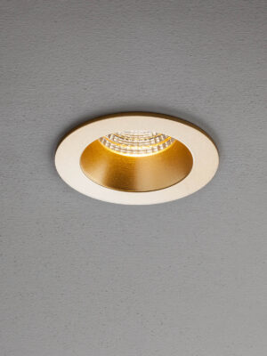 10W LED įleidžiamas šviestuvas MT 144 LED, aukso sp., 4000K