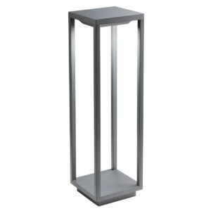 10W LED pastatomas lauko šviestuvas TOWER, tamsiai pilkas, 3000/6000K, IP54, valdomas TUYA programėle (10% - 100%), 90052